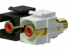 Procab AV adaptér RCA (Cinch) x2 - RCA (Cinch) x2 černý (...
