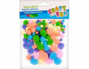 Craft with Fun Decorative Pompom Pastel (MQ 003)