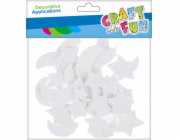 Craft with Fun CF EVA DEKORACE HVĚZD FLUO SPOIL 40ST 12/144