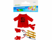 Craft with Fun ORNAMENT BN FILT ZIMNÍ PODPORA 4KS CF PBH 12/144