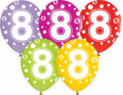 GoDan Balónky s čísly: 8, 12/ 5 ks Godan