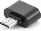 USB adaptér microUSB – USB černý (26856)