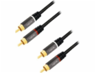 LogiLink RCA (Cinch) x2 - RCA (Cinch) x2 kabel 1m černý (...