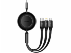 Baseus USB-C - USB-C + microUSB + Lightning kabel 1,1 m č...