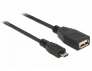 Delock - Kabel USB - Micro USB typ B (M) do USB (F) - USB 2.0 OTG - 50 cm