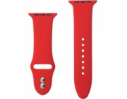 Kapalný řemínek Crong Crong – Řemínek Apple Watch 42/44 mm (červený)