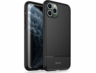 Carbonový kryt Crong Crong Prestige pro iPhone 11 Pro (če...