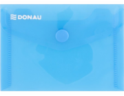 Složka na obálky Donau DONAU s patentním uzávěrem, PP, A7, 180 mikronů, modrá
