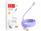 Denmen USB-A – USB-C kabel USB 1 m fialový (29364)