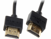 HDMI - HDMI kabel 0,5 m černý (HDMI-0,5/SLIM)