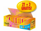 Post-it Pad 654-NP24 76 x 76 mm, barevný, 24 kusů po 100 ...