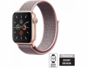 Nylonový pásek Crong Crong – sportovní pásek Apple Watch 38/40 mm (světle růžový)