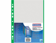 Krystalový obal na dokumenty Donau A4 se zeleným okrajem 40 mic. 100 ks. (1774100PL-06)
