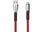 Somostel USB-A - microUSB USB kabel 1 m červený (25702)