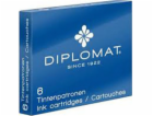 Inkoustové kazety Diplomat Blue, 6 kusů