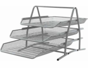 Q-Connect Q-CONNECT STOLNÍ SADA, KOV, 3 ZÁSUVKY, STŘÍBRNÁ KF00822