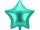 Fóliový balónek PartyDeco Star, 48 cm, zelený jedna velikost