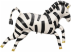 Fóliový balónek PartyDeco Zebra, jedna velikost 115x85 cm