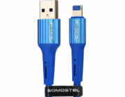 Somostel USB-A - Lightning kabel 1 m Modrý (25928)
