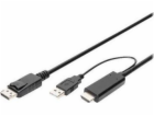 AV adaptér Digitus 2M KABEL ADAPTÉRU HDMI TO DP 2M KABEL ...