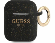 Guess GUA2SGGEK silikonové ochranné pouzdro pro AirPods 1/2 černé