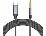 Tech-Protect USB-C USB kabel – Mini Jack 3,5 mm 1 m černý (THP1582)