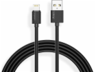 T-Phox USB-A - Lightning USB kabel 2 m Černý