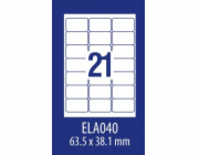 Avery Zweckform LABEL ZF ECONOMY 63,5X38,1MM 040 100ARK LABEL E100 ELA040 - ELA040