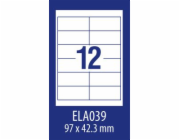 Avery Zweckform LABEL ZF ECONOMY 97X42.3MM 039 100ARK LABEL E100 ELA039 - ELA039
