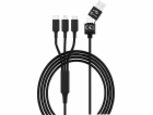 USB kabel USB-A + USB-C - USB-C + microUSB + Lightning 1,...