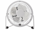 Ventilátor Nedis FNDK1WT10 stolní USB 10 cm, 2,5W, kovový...