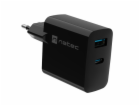 Univerzální USB nabíječka Natec RIBERA GaN 65W, 1X USB-A,...