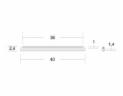 Trubičková Ochrana Optického sváru 40mm průhledná 100ks