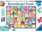 Dětské puzzle Spousta barevných squishmallows