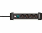 Brennenstuhl Premium Alu-Line 4cestný prodlužovací kabel