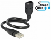 Delock USB 2.0 kabel samec > A samice ShapeCable 0,35 m