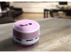 PEACH PA105 - mini stolní vysavač, AA, růžový