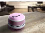 PEACH PA105 - mini stolní vysavač, AA, růžový