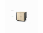 APC NetShelter - Rozvaděč stojanový (vertikální) - zvukotěsný - AC 100-230 V - javor - 12U - 19" - kompatibilní s TAA - pro P/N: SMTL1500RMI3UC, SRT2200RMXLAUS, SRTL3KRM1UC, SRTL3KRM1UNC, SRYL20K20RMX