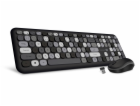 CONNECT IT FASHION combo bezdrátová černo-šedá klávesnice...
