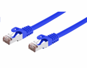 C-TECH Kabel patchcord Cat6, FTP, modrý, 0,25m