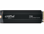 Crucial T705 2 TB (schwarz, PCIe 5.0 x4, NVMe 2.0, M.2 2280, inkl. Aluminium Kühlkörper)