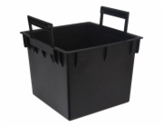 Květináč s obalem čtvercový 24 cm bílá KO-Y89300410