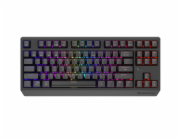 GENESIS herní klávesnice THOR 230/TKL/RGB/Outemu Red/Bezdrátová USB + Bluetooth/US layout/Černá