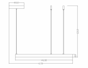 Stropní svítidlo Light Prestige Midway, 35 W, LED, 3000 °K