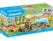 PLAYMOBIL 71442 Venkovský traktor s přívěsem a nádrží na vodu, stavebnice
