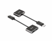 Club3D hub MST (Multi Stream Transport) DisplayPort 1.4 na DisplayPort + HDMI 4K60Hz (M/F)