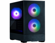 Zalman skříň P30 AIR Black / miniT / 3x140mm fan ARGB / USB 3.0 / USB-C / temperované sklo / mesh panel / černá