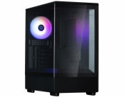 Zalman skříň P10 Black / miniT / 1x120mm fan ARGB / USB 3.0 / USB-C / temperované sklo / černá