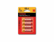 Baterie Kodak AA Heavy Duty zinko-chloridová 4 ks, blistr